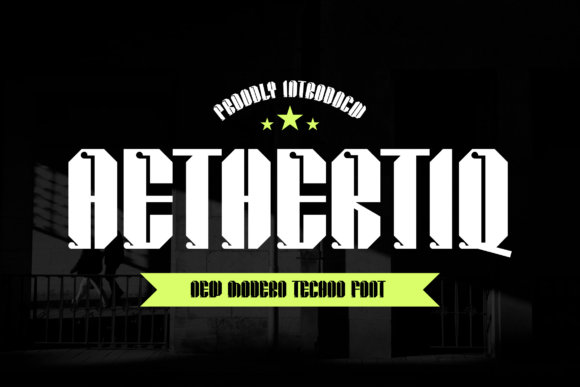 Aethertiq: The Bold Display Font for Modern Web Design