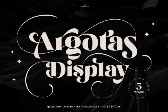 Argotas: The Premium Display Font for Handmade Shop Branding
