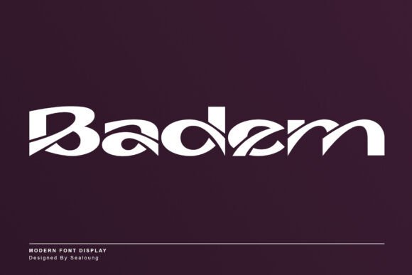 Badem: A Premium Modern Display Typeface for Bold Branding
