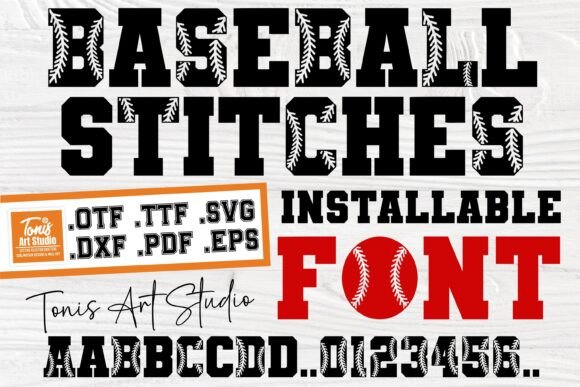 Baseball Stitches: The Bold Display Font for Sports Crafts