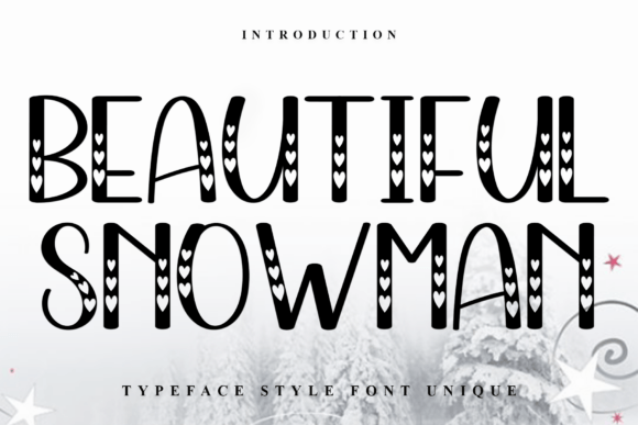 Beautiful Snowman: A Soft Display Typeface for Handmade Brands