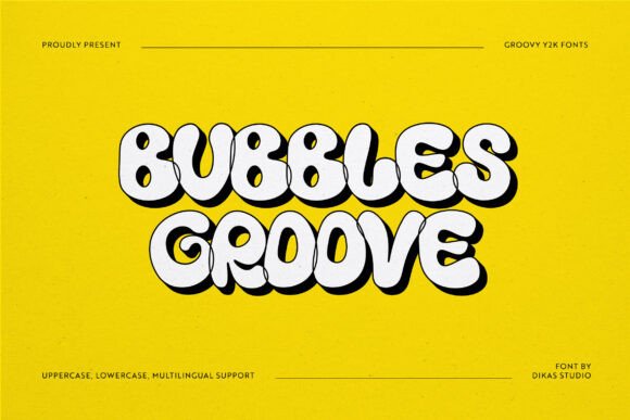 Bubbles Groove: The Playful Font for Bold Craft Designs