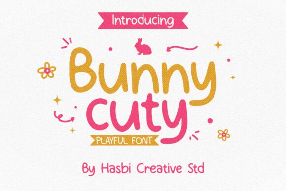 Bunny Cuty: A Whimsical Display Font for Editorial Design