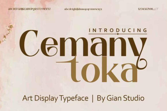 Cemany Toka: The Premium Display Typeface for Modern Digital Brands