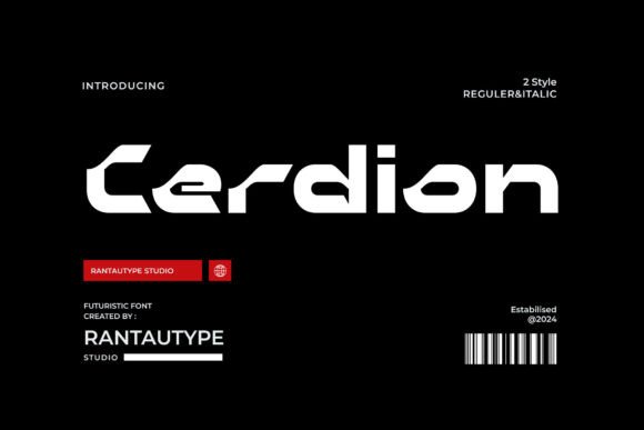 Cerdion: The Futuristic Typeface for Bold Brand Identity