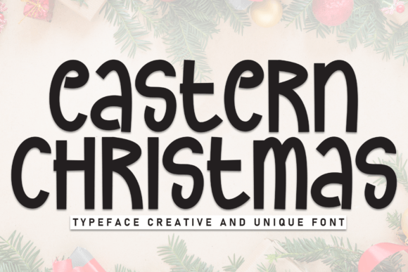 Eastern Christmas: A Charming Handwritten Display Font for Your Craft Projects
