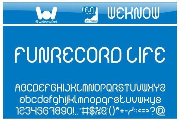 Funrecord Life: The Futuristic Typeface for Modern Editorial Design