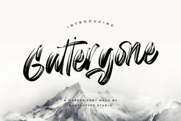 Gattergone: A Dynamic Display Typeface for Editorial Design