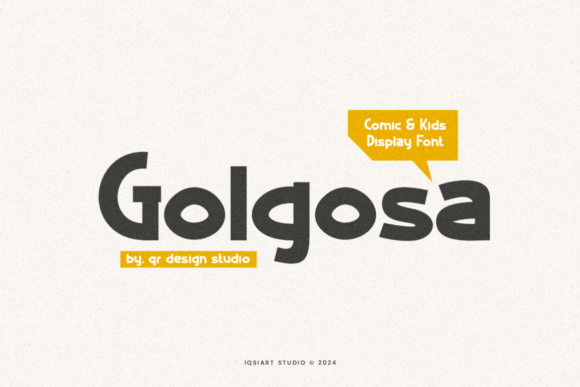 Golgosa: The Perfect Playful Comic-Style Font for Kids' Crafts