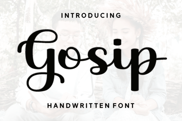 Gosip: A Script Handwritten Font for Elegant Brand Campaigns