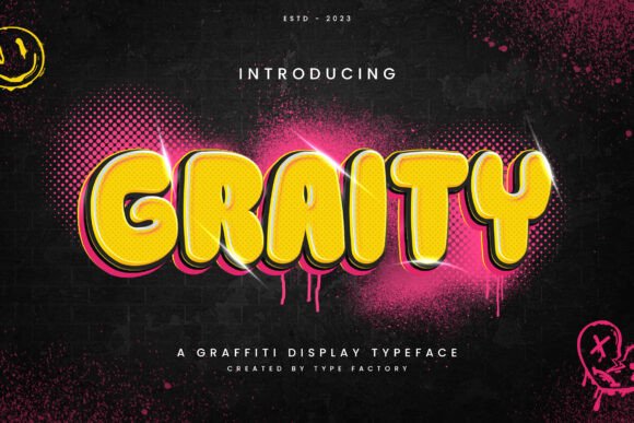 Graity: The Bold Display Font for Street-Smart Branding