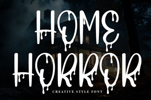Home Horror: A Quirky Display Font for Modern Web Design