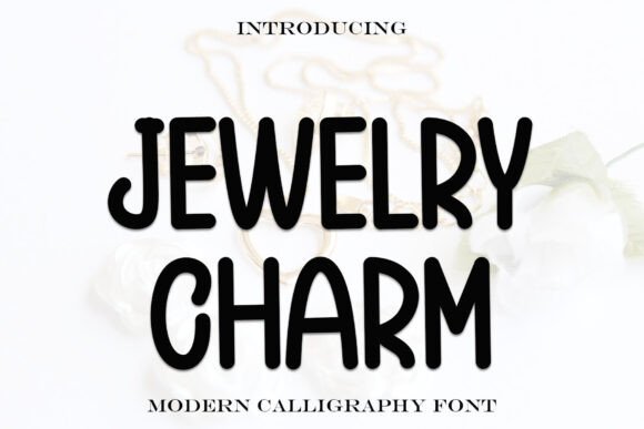 Jewelry Charm: A Playful Handwritten Display Font for Editorial Design