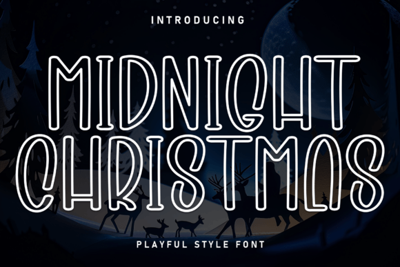 Midnight Christmas: The Premium Display Font for Holiday Campaigns