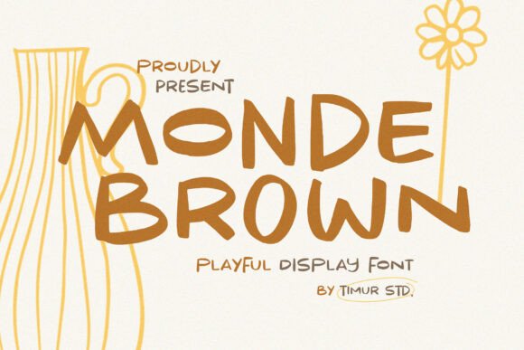 Monde Brown: The Bold Display Font for Campaign Headlines