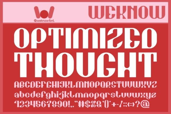 Optimized Thought: The Versatile Display Font You Need