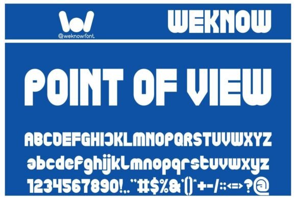 Point of View Typeface for Futuristic Campaign Design