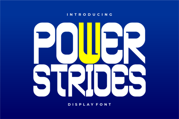 Power Strides: The Bold Typeface for High-Impact Branding