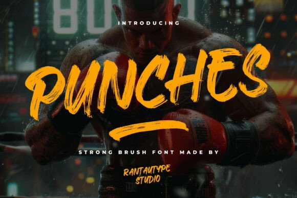 Punches: The Bold Brush Font for Handmade Labels and Branding
