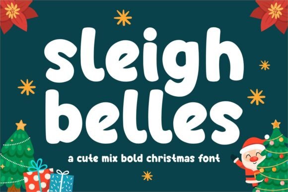 Sleigh Belles: The Perfect Christmas Display Font for Holiday Branding