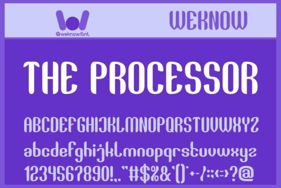 The Processor: A Premium Display Font for Modern Branding