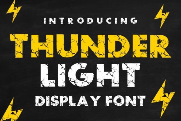 Thunder Light: The Ultimate Display Typeface for Bold Branding