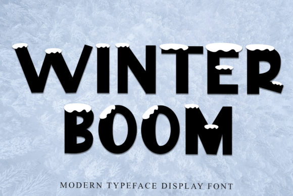 Winter Boom Font: A Warm Display Typeface for Creative Makers