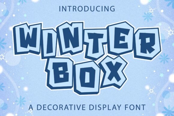 Winter Box: A Premium Display Font for Holiday Crafts