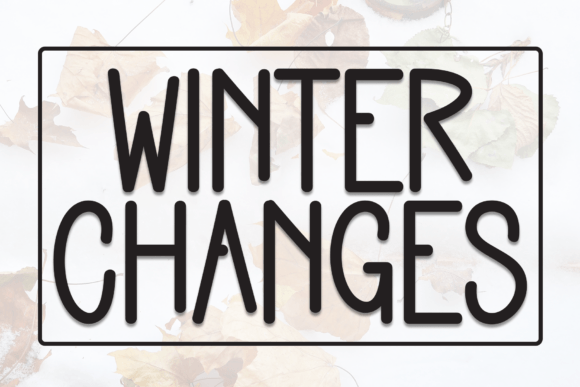 Winter Changes: The Handwritten Display Font for Warm Branding